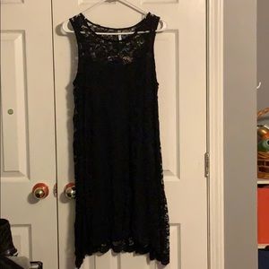 Black knee length dress